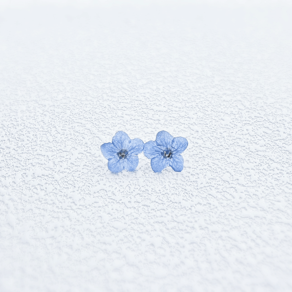 Whispering Petals Forget-Me-Not Floral Stud Earrings