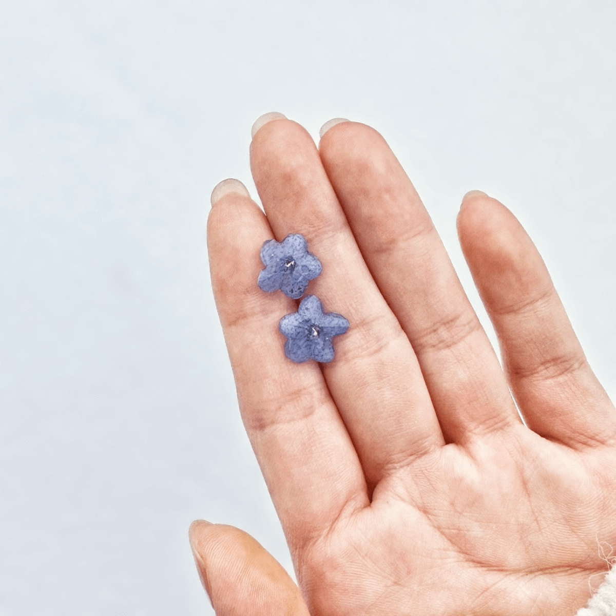 Whispering Petals Forget-Me-Not Floral Stud Earrings
