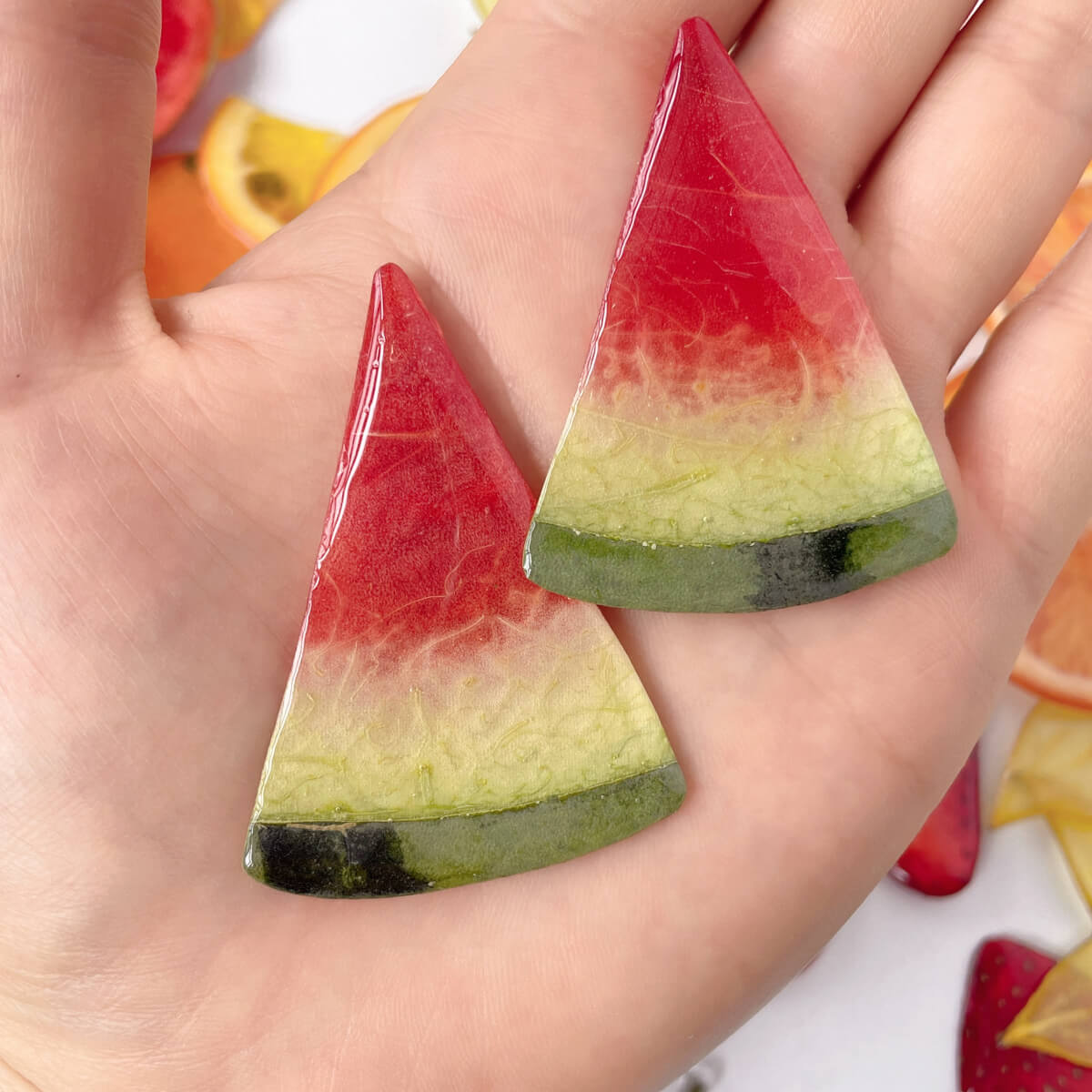 Juicy Watermelon Slice Pendant