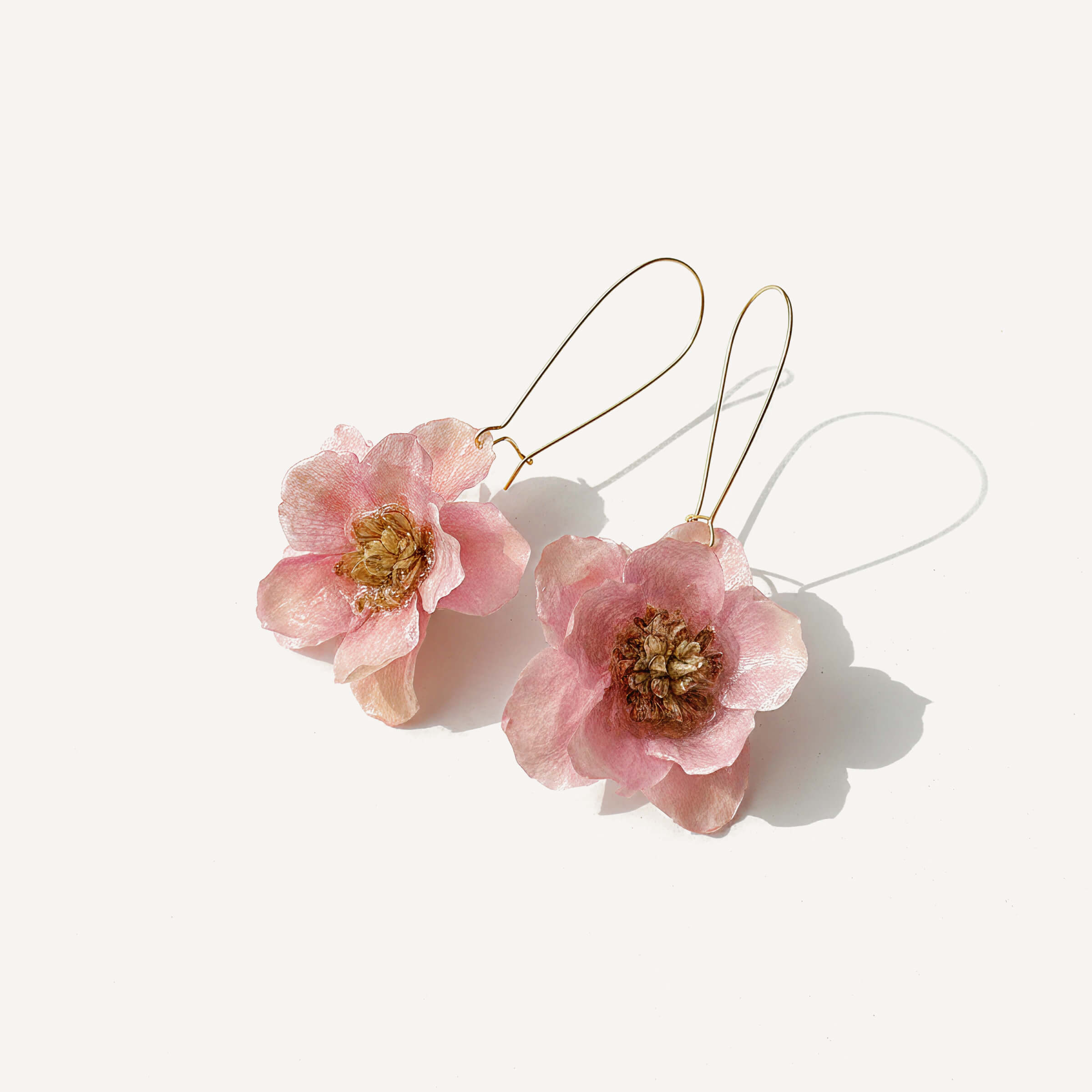 Silver Bellflower Dangle Earrings