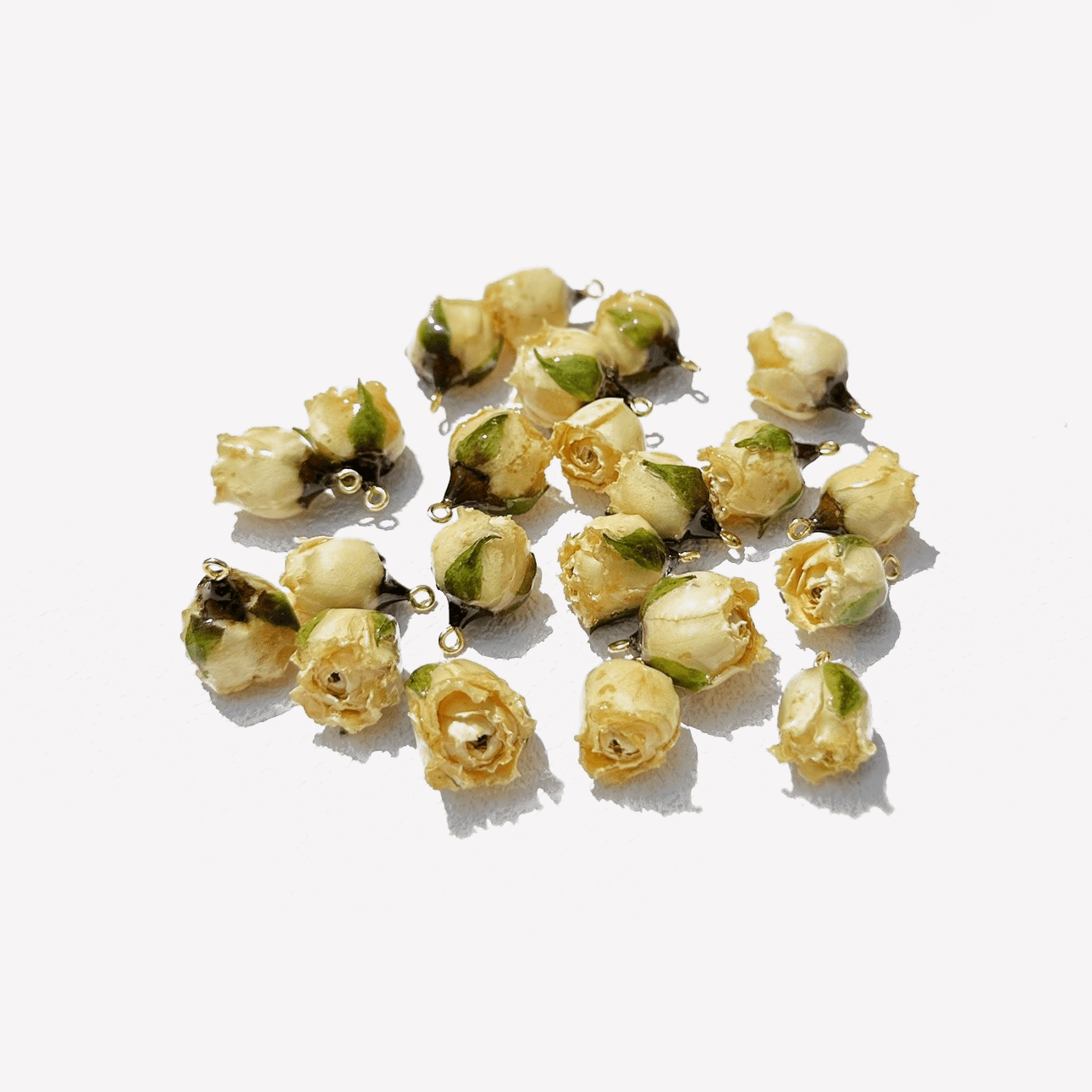 Sunlit Bubble Rose Resin Charm