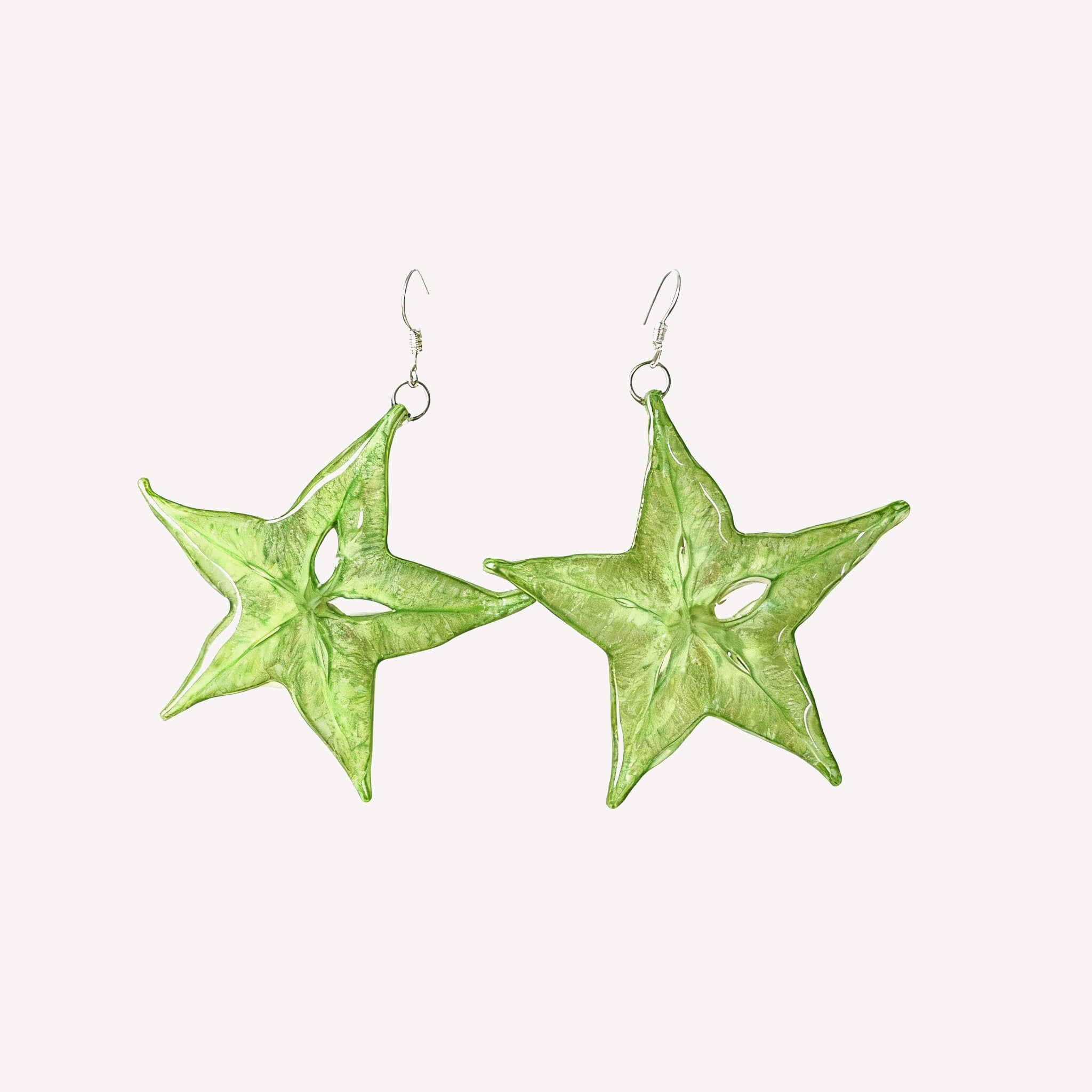 Starfruit Slice Resin Earrings
