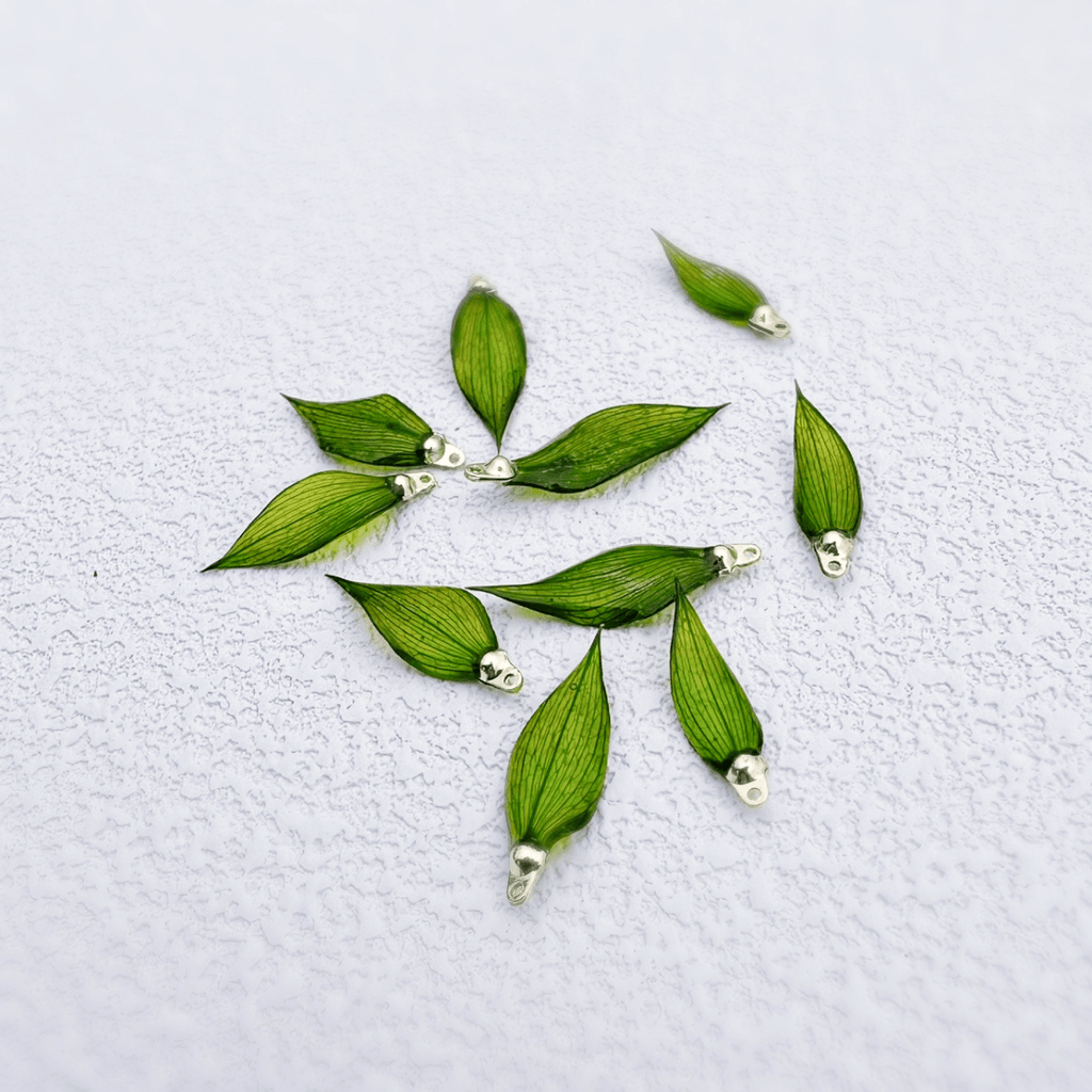 Whispering Bamboo Leaf Resin Charm